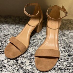 Target- A New Day- Michaela- Nude Suede Heels- 8
